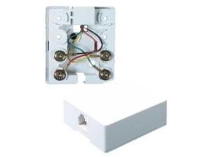 1-Port Surface Voice Jack (Screw Termination)
